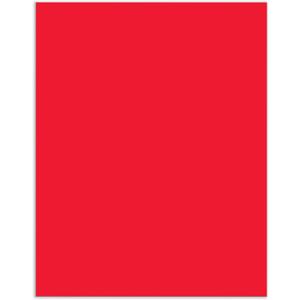 UCreate Coated Poster Board, Red, 22" x 28", 25 Sheets