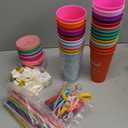 Tioncy 30 Sets Employee Appreciation Gifts Bulk 24 oz Plastic Tumbler with Lid and Straw Reusable Coffee Cups with Keychain Bowknot Card Christmas Gifts for Coworker Staff Worker Favors(Motivational)