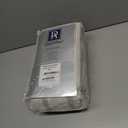 DriftAway Farmhouse Linen Blackout Curtains 84 Inches Long for Bedroom Striped Double Layer Thermal Insulated Sound Reducing Lined Grommet Rustic Drapes for Living Room 2 Panels W52 x L84 Gray