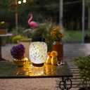 Outdoor Solar Lanterns for Decor,Garden Decor Christmas Gifts for Women Mom Grandma Halloween Decorations Lights,Outdoor Waterproof Lights,Garden,Patio,Pathway & Yard Decor