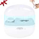 Electric Nail Clipper - 3-in-1 Trim/File/Polish with Nail Debris Catcher, 2 Speed Modes, LED Light, Type-C Rechargeable (for Fingernails),White