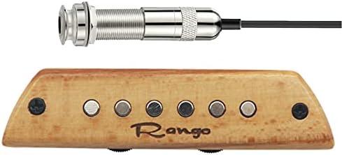 RG-S3 Passive Woody Soundhole Acoustic Guitar Pickup with Volume Tone Control for steel-string acoustic guitars - Magnetic Humbucker Pickup