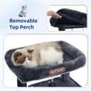 Gitelsnour Cat Tree, Cat Tower for Indoor Cats, 43.3 inch Cat Tree Tower with Sturdy Steel Tube, Hammock, Cat Condo for Small Cats and Kittens, Scratching Post, Smoky Gray GCT004SG
