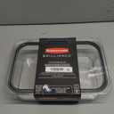 Rubbermaid Brilliance Large Food Storage Container, 9.6 Cup, BPA-Free, Leak-Proof, Clear