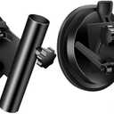 RV Suction Cup Flag Holder, RV Flag Pole Mount with Angle Adjustable, Heavy-Duty Suction Cup for RV, Car, Truck, Camper, Trailer (2 Pack)