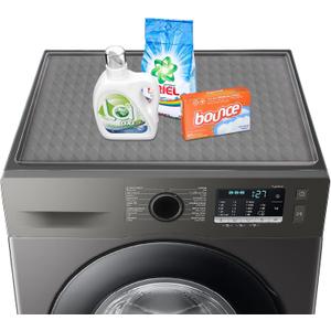 Garolue Washer and Dryer Top Protector Mat,23.6 x 19.7" Silicone Rubber Mat for Laudry Machine & Dryer,Non Slip Heavy Duty Waterproof Washable Top Cover Pad for Home Kitchen Laundry Room, 2pcs