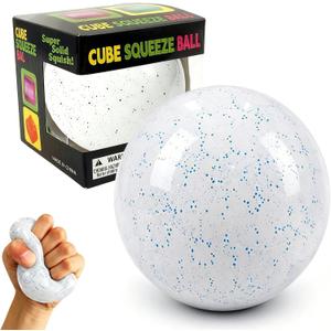 Snowball Squishy, Squishy Stress Ball, Snowball Crunch, Slow Rising Memory Foam Squishy Fidget Snow Ball, Adults Anxiety Stress Relief Toys