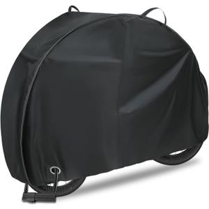 REDRICH Heavy Duty Bike Cover for 1, 2 Bikes, Waterproof Bicycle Cover with Lock Holes, 420D Strong Oxford Outdoor Bike Storage Covers Rain Sun UV Wind Proof Tarp for Mountain Road Electric Bike