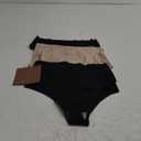 Wealurre Womens Underwear High Waisted Seamless Thongs for Women Breathable No Show Panties for Ladies 5 Pack (Medium, B3/A3)