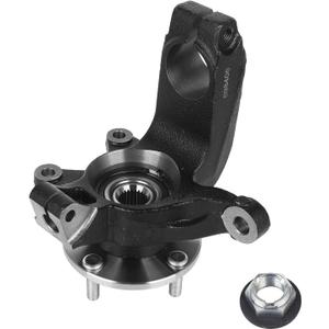 Autoround 698-406 Front Right Steering Knuckle & Wheel Bearing Hub Assembly Fit for Ford Focus 2006 2007 2008 2009 2010 2011, Replace# 698406 LK004, Passenger Side