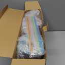 Lily's Home Insulated Tumbler Cups with Straws and Lids, Double Wall Clear Acrylic Plastic. Perfect for Iced Coffee, Hot Drinks, Water. BPA Free. Multicolor lids - 4 Pack (32 oz, Clear)