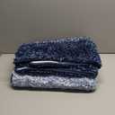 Arotive Microfiber Bathroom Rugs, Shaggy Soft and Absorbent Bath Rug, Non-Slip, Thick Plush Machine Washable Dry Bath Mats for Bathroom, Tub and Shower, 24x16, Blue