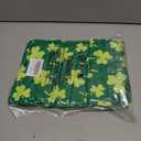 AEUEFUEA 3 Pack Green Shamrock Cotton Towels Set, 25" L x 16" W Hand Towels for Kitchen and Bathroom, Soft Absorbent Holiday Home Dcor
