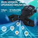 Pool Vacuum for Above Ground Pool, 18GPM Powerful Suction/87” Extension Pole/60Mins Runtime, Spot Fast Cleaning Cordless Handheld Pool Vacuum Cleaner for Spas Inground Above Ground Pool Vacuums