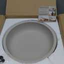 OAKOA Concrete Fruit Bowl for Kitchen Counter - Large Decorative Bowls for Home Decor - Modern Key Bowl for Entryway Table - Pedestal Bowl for Keys