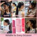 LuSeren 120 Pcs Pink Hair Ties for Women, No Damage Soft Seamless Nylon Hair Elastics for Thick Hair, Ponytail Holders, 3 Gradient Pink Hair Accessories