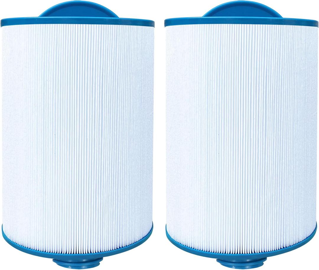Spa Filter Compatible with 6CH-940, FC-0359, PWW50P3 (1 1/2" Coarse Thread), 817-0050, 25252, 03FIL1400, SAE Thread, 45 sq.ft., 2 Pack