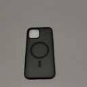 SUPFINE Magnetic for iPhone 12 Pro Max Case (Compatible with MagSafe) (Military Grade Drop Protection) Translucent Matte Shockproof Phone Case,Black