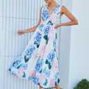 Flessibili Women's Sleeveless Floral Maxi Dress 2026 Sundresses Spring Summer Wedding Guest (S)