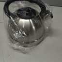Whistling Tea Kettle for Stovetop Gas Induction Cooker Thick Flat Bottom Quick Boil, Crisp Whistle Alert, Stay Cool Handle
