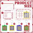 2 x Denylo pro 24 Sets Valentines Day Gifts Tic-Tac-Toe Keychain with Cards Tic Tac Toe Party Favors for Friends Valentines Day Gifts Party Favors