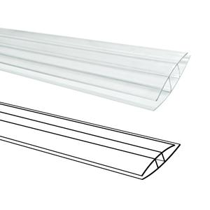 XISOCO 30PCS Polycarbonate Panels H-Clip Connector, 4FT Long, 0.24IN High