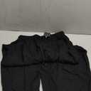 TARSE Womens Linen Wide Leg Pants Casual Loose Drawstring Summer Beach Travel Vacation Palazzo Harem Pants with Pockets (Medium, Black)