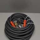 YAMATIC Super Flexible Pressure Washer Hose 50FT X 1/4", Kink Resistant 3200 PSI Heavy Duty Power Washer Extension Replacement Hose With M22-14mm x 3/8" Quick Connect Kit For Gas & Electric, Grey 