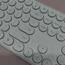 x UBOTIE Wireless Keyboard and Mouse Combo with 110 Round Keycaps, Power Switch, and Scissor-Switch Typing Feel – Ideal for Office Use (Blue)