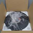 Black Flush Mount Ceiling Light Fixtures, 2-Light Ceiling Mount for Farmhouse with Seeded Glass Lampshade, Industrial Flush Mount Light Fixture Farmhouse for Hallway, Kitchen, Entryway and Foyer