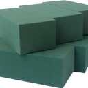 FLOFARE Pack of 6, Dry and Wet Floral Foam Blocks for Fresh and Artificial Flowers, Each (7.8 L x 3.5 W x 2.4 H), for Wedding, Birthdays, Home, Office, and Garden Decorations