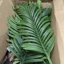 Keeplush Artificial Palm Tree 4ft Tall Fake Indoor Decor with 13 Trunks and Real Bark Design Faux Tropical Areca Silk Floor Plant in Pot for Home Office Living Room Bedroom 1pcs, Green, GFK-4-1