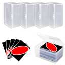 Camkinger 4PCS Plastic Game Card Storage Box, UNO Card Case, Playing Card Box, High Capacity Playing Card Case, Waterproof Plastic Card Holder (NO Cards)