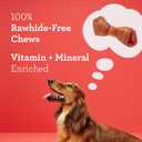 DreamBone Mini Chews, Made With Real Beef, Rawhide-Free Chews For Dogs, 24 Count