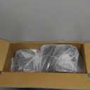 PULOTE 200PCS Green Plastic Plates - Heavy Duty Green Disposable Include 100 Each (10 inch Dinner & 7 inch Dessert) Plates for Christmas Party