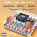 48 Incubators for Hatching Eggs, Egg Incubator with Automatic Egg Turning and Humidity Control, Temp Control, Egg Candler, Auto Water Refilling, Incubator for Chicken Eggs, Duck and Quail Eggs