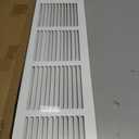 24x6 Baseboard Return Air Grille for 24"Wx6"H Duct Opening, 7/8" Depth