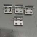 4pcs Aluminum Alloy Glass Clamp, 5-8mm Thick Glass, 90 Degrees, Silver