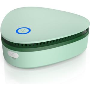 Mini Battery Powered 20mg/h Ozone Machine for Hunting Home Shoes cabinet Fridge Cat litter(green)