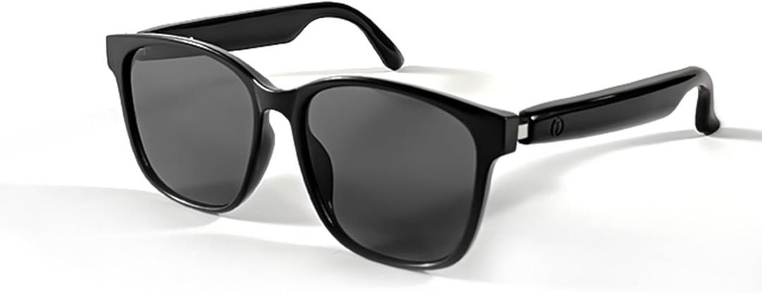 QJF Smart Glasses, Polarized Bluetooth Sunglasses Audio Polarized Sunglasses with Speaker, Voice Assistant, Open Ear, Outdoor UV Protection Unisex
