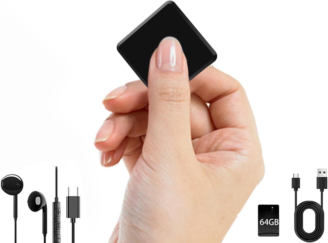 Recording Device-64GB(300Hrs) Listening Devices for Spying-Voice Activated Recorder, Mini Voice Recorder Spy Hidden,Audio Recorder for Car,Meetings,Lecture,Interview