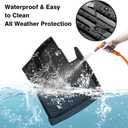 Powerty Floor Mats for 2021-2023 Hyundai Santa Fe 5 Seats (ONLY Hybrid) All Weather 3D TPE Anti-Slip Car Liners for 1st & 2nd Row Accessories