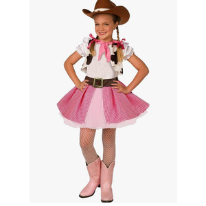 Morph Cowgirl Outfits for Girls, Cowgirl Costume for Girls, Halloween Costume Kids, M