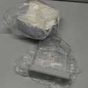 Hanging Automatic Food Dispenser, 27oz Large Capacity Hanging Pet Cage Feeder for Rabbit Bird Chinchilla Hedgehog Guinea Pig Ferret Kitty Puppy (Gray)