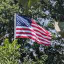 AMZFLAG American Flags for Outside 2x3 ft 24x36 Inches, Heavy Duty Embroidered USA US Flag United States America Flag High Wind for Wall House 250th Anniversary Decoration