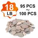 About 100 Pcs Painting Rocks, 2.2"-3.5", Flat, Smooth - River, Craft, DIY Stones, 18 Pounds