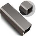 Zonon Square Hot Rolled Steel Tube, 2" x 2", 1/4" Wall Thickness, 6" Length Steel Square Tubing for Industrial Accessories