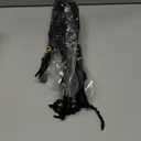 5Pcs Black Dried Amaranthus Hanging Flowers - 23" Real Preserved Dried Flowers for Halloween Garlands, Wedding Arch Flowers, Black Wisteria Flowers Arrangement, Unique Wall Hanging Decor