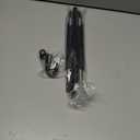 Voyzoz 13" Valet Rod for Closet Pull Out with 4 Hooks, Retractable Valet Rod for Bedroom, Laundry Room, Bathroom(Black)