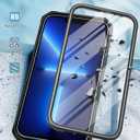 FNTCASE for iPhone 13 Pro-Max Case: Military Grade Shockproof Full Protective Rugged Cell Phone Cover with Kickstand & Belt-Clip Holster, Drop Proof Hard 13 Pro-Max Cases 5G - 6.7 Inch Black